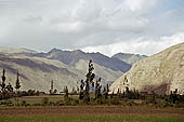 Urubamba valley, dominated by the imposing summits of the Cordillera de Vilcabamba